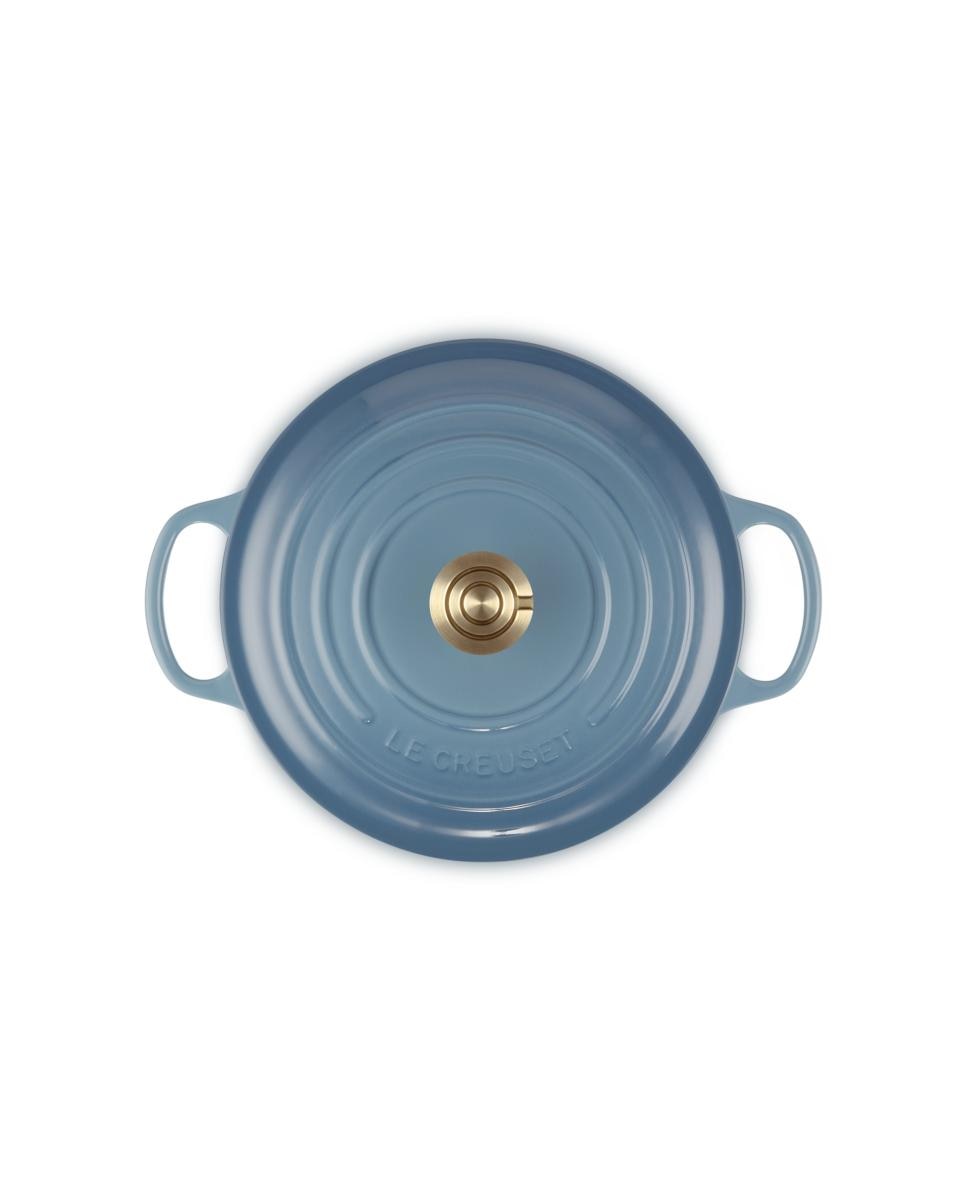 Cocotte redonda de hierro fundido Le Creuset - Azul claro 20 cm Azul claro-5