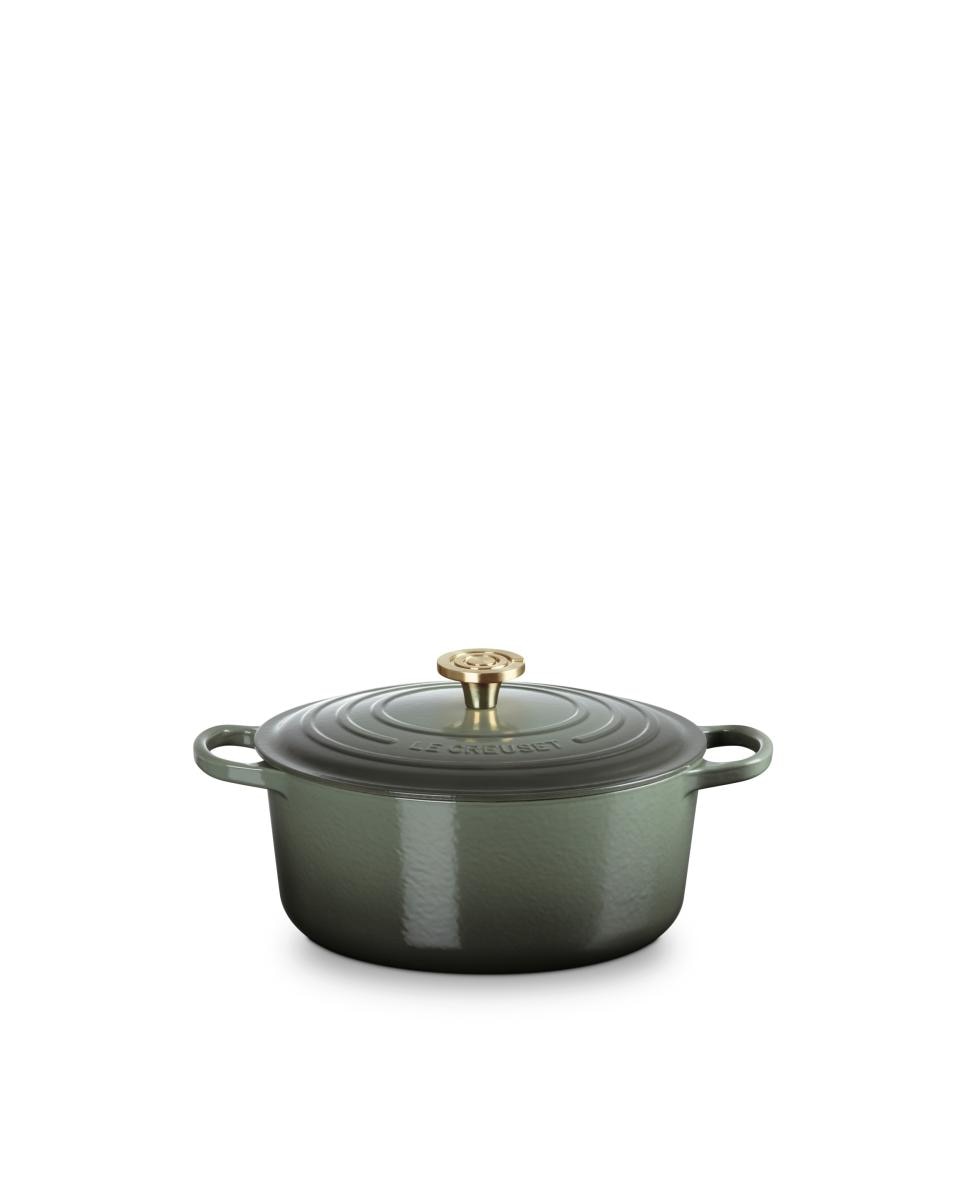 Cocotte redonda de hierro fundido Le Creuset - Verde Oliva 24 cm Verde Oliva-1