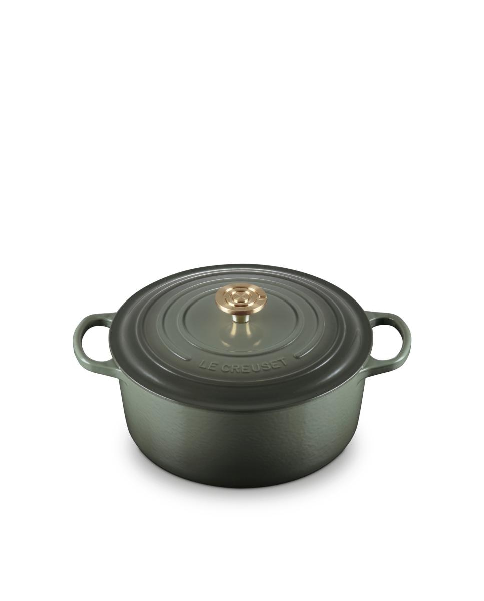 Cocotte redonda de hierro fundido Le Creuset - Verde Oliva 24 cm Verde Oliva-2