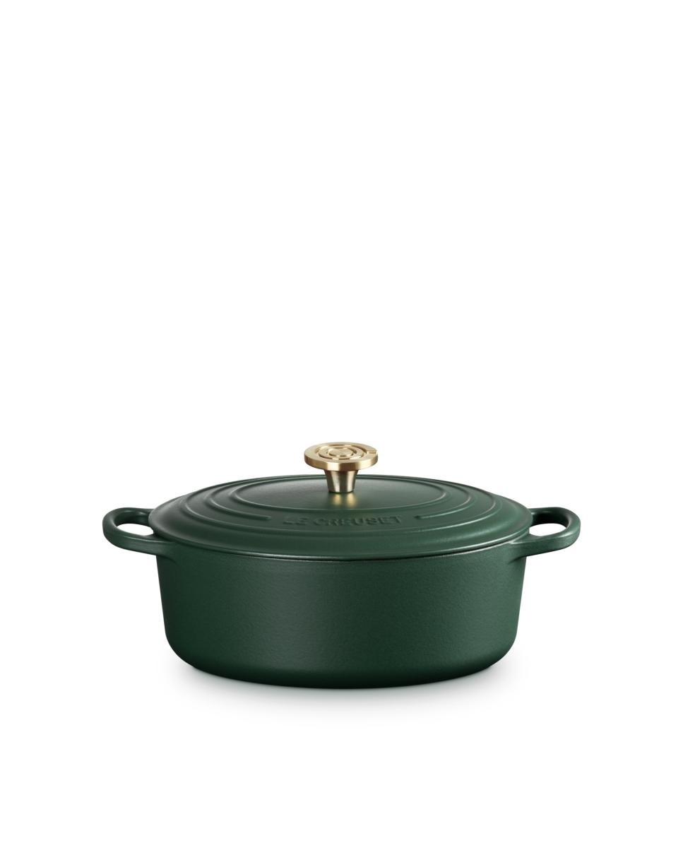 Cocotte oval de hierro fundido Le Creuset - Verde oscuro 27 cm Verde oscuro-1