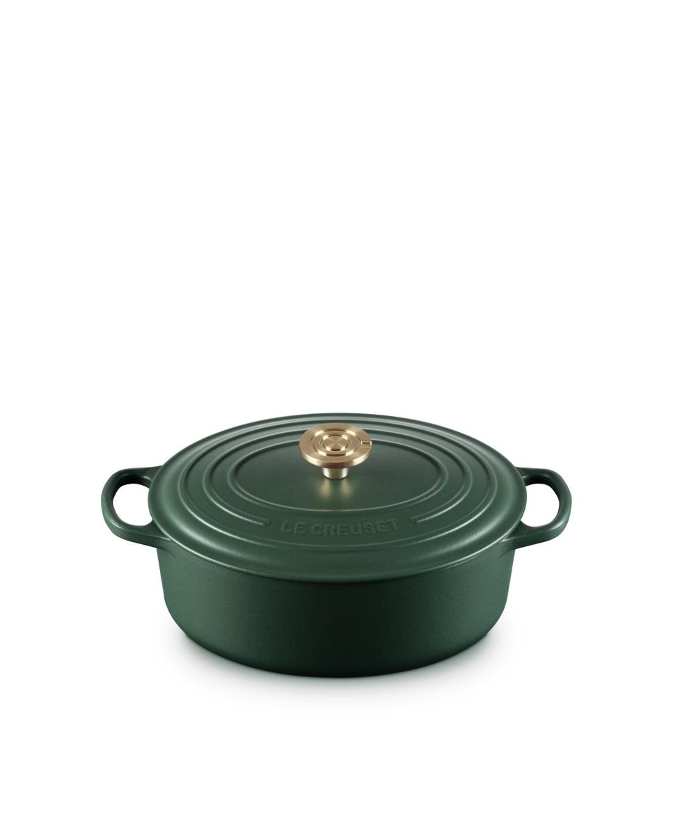 Cocotte oval de hierro fundido Le Creuset - Verde oscuro 27 cm Verde oscuro-2