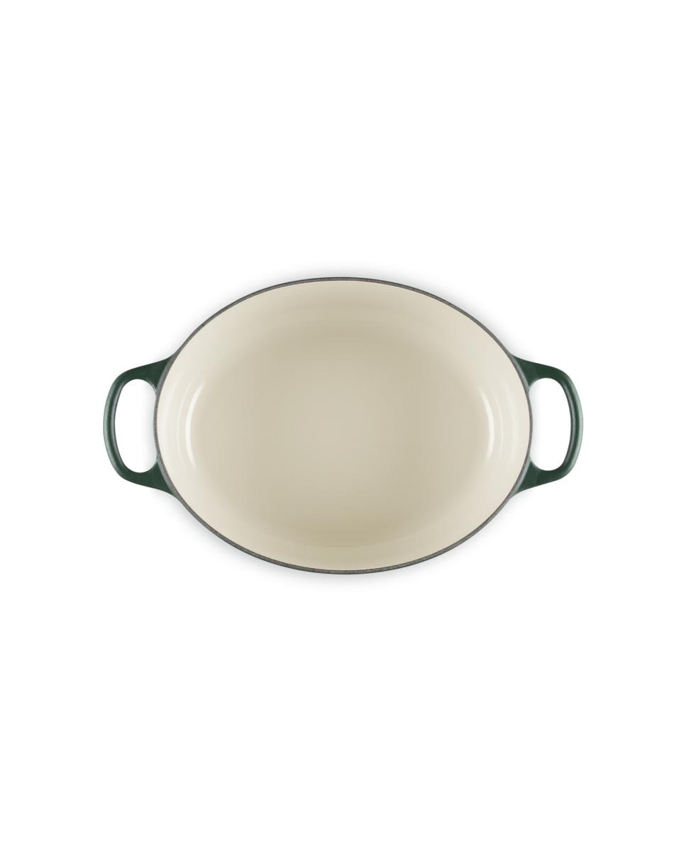 Cocotte oval de hierro fundido Le Creuset - Verde oscuro 27 cm Verde oscuro-4