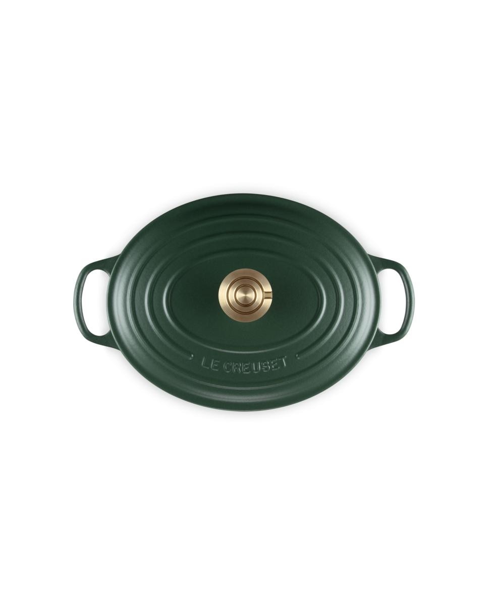 Cocotte oval de hierro fundido Le Creuset - Verde oscuro 27 cm Verde oscuro-5