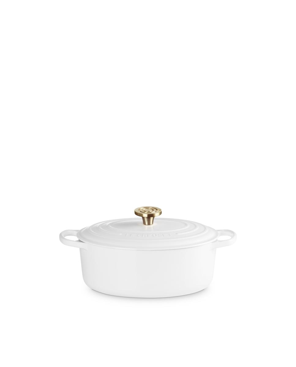 Cocotte oval de hierro fundido Le Creuset - Blanco 26 cm Blanco-1