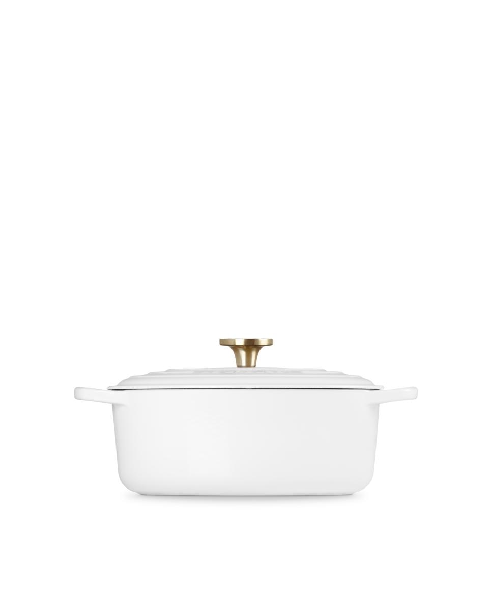 Cocotte oval de hierro fundido Le Creuset - Blanco 26 cm Blanco-3