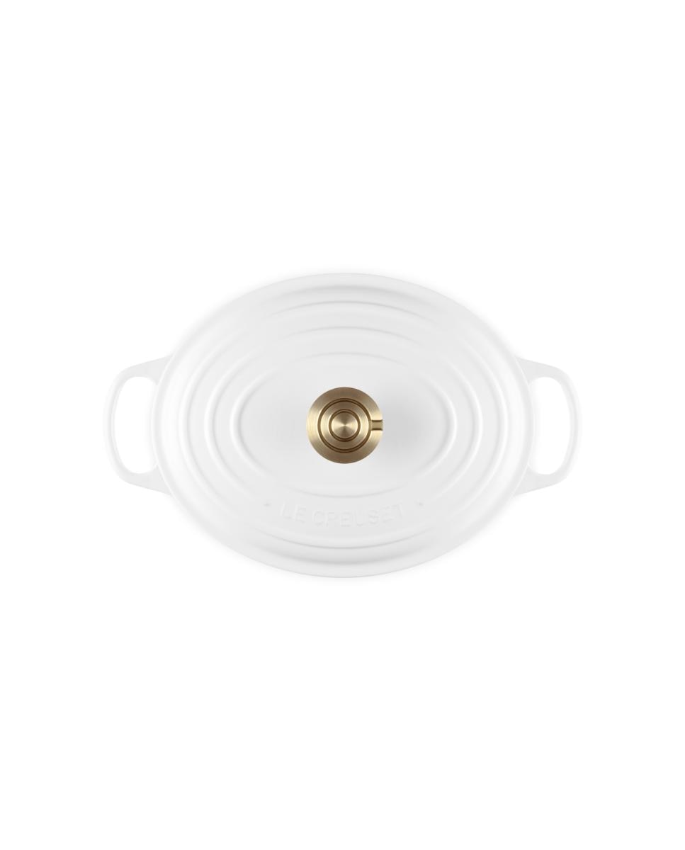 Cocotte oval de hierro fundido Le Creuset - Blanco 26 cm Blanco-5