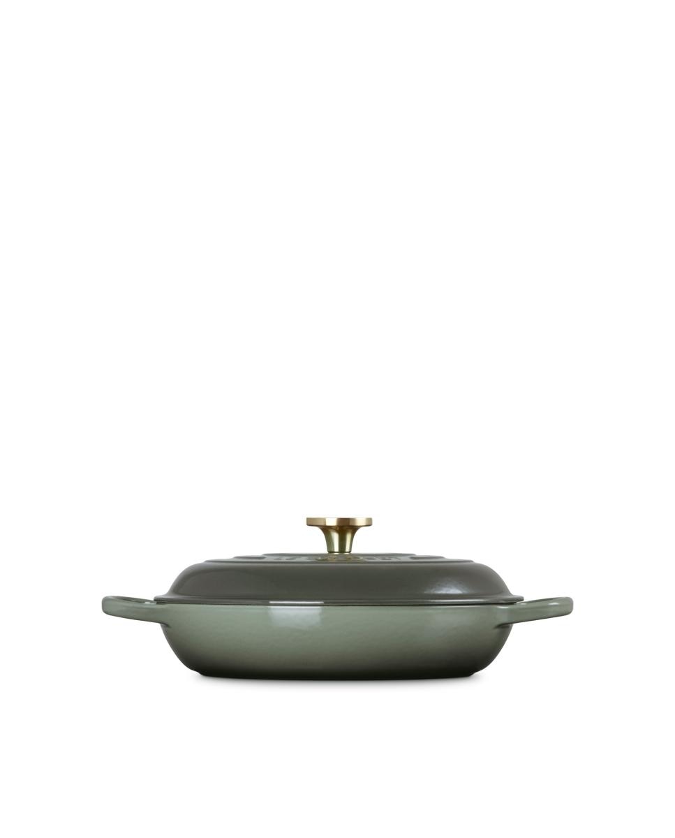 Cacerola baja de hierro fundido Le Creuset - Verde oscuro Cacerola de 30 cm Verde oscuro-3