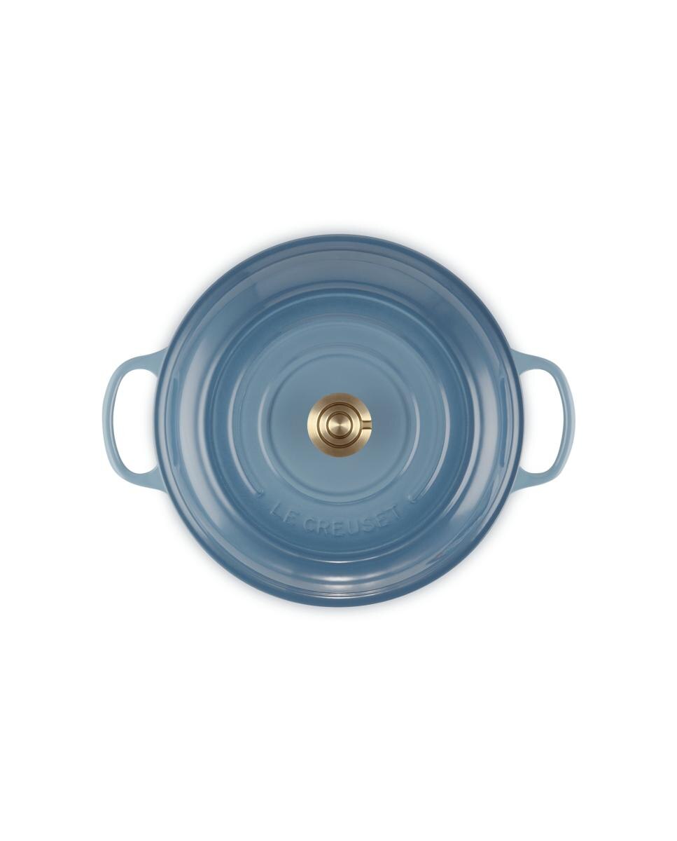 Cacerola baja de hierro fundido Le Creuset - Azul claro Cacerola de 30 cm Azul claro-5