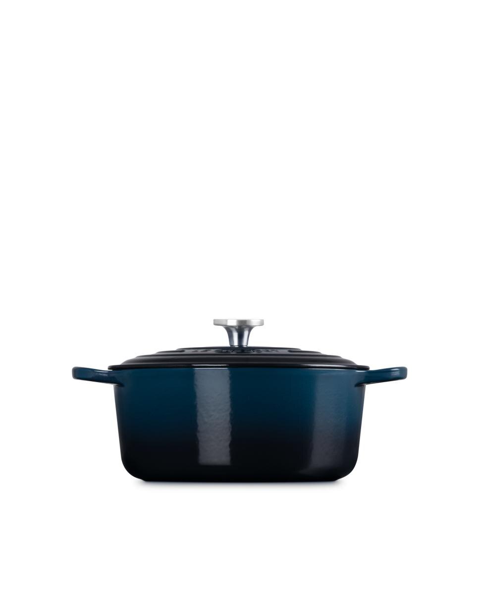 Imagen 3 de Cocotte redonda de hierro fundido Le Creuset - Azul oscuro 20 cm Azul oscuro