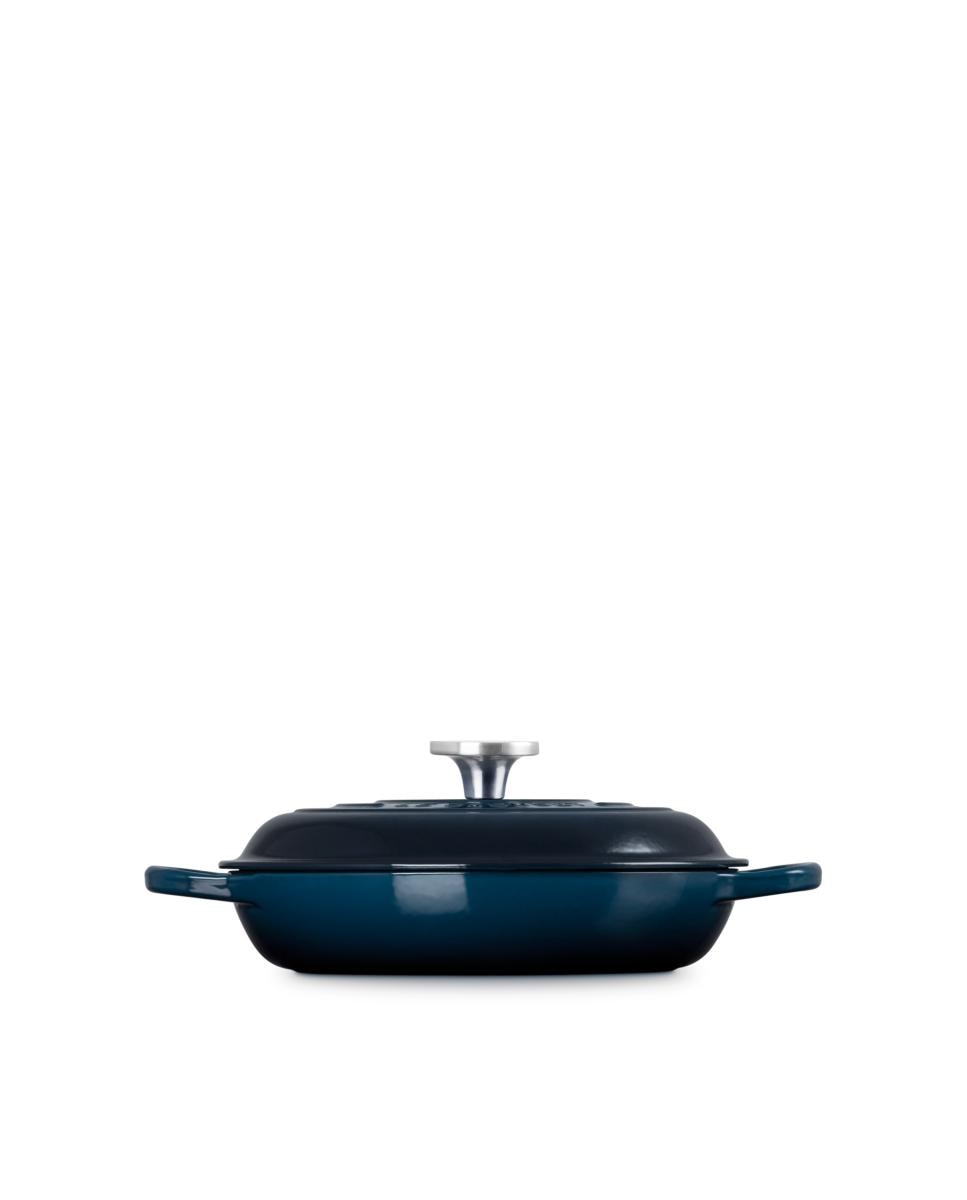 Cacerola baja de hierro fundido Le Creuset - Azul oscuro Cacerola de 26 cm Azul oscuro-3