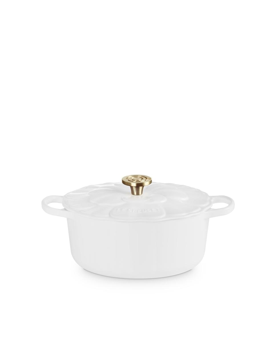 Cocotte redonda de hierro fundido Le Creuset - Blanco 26 cm Blanco-1