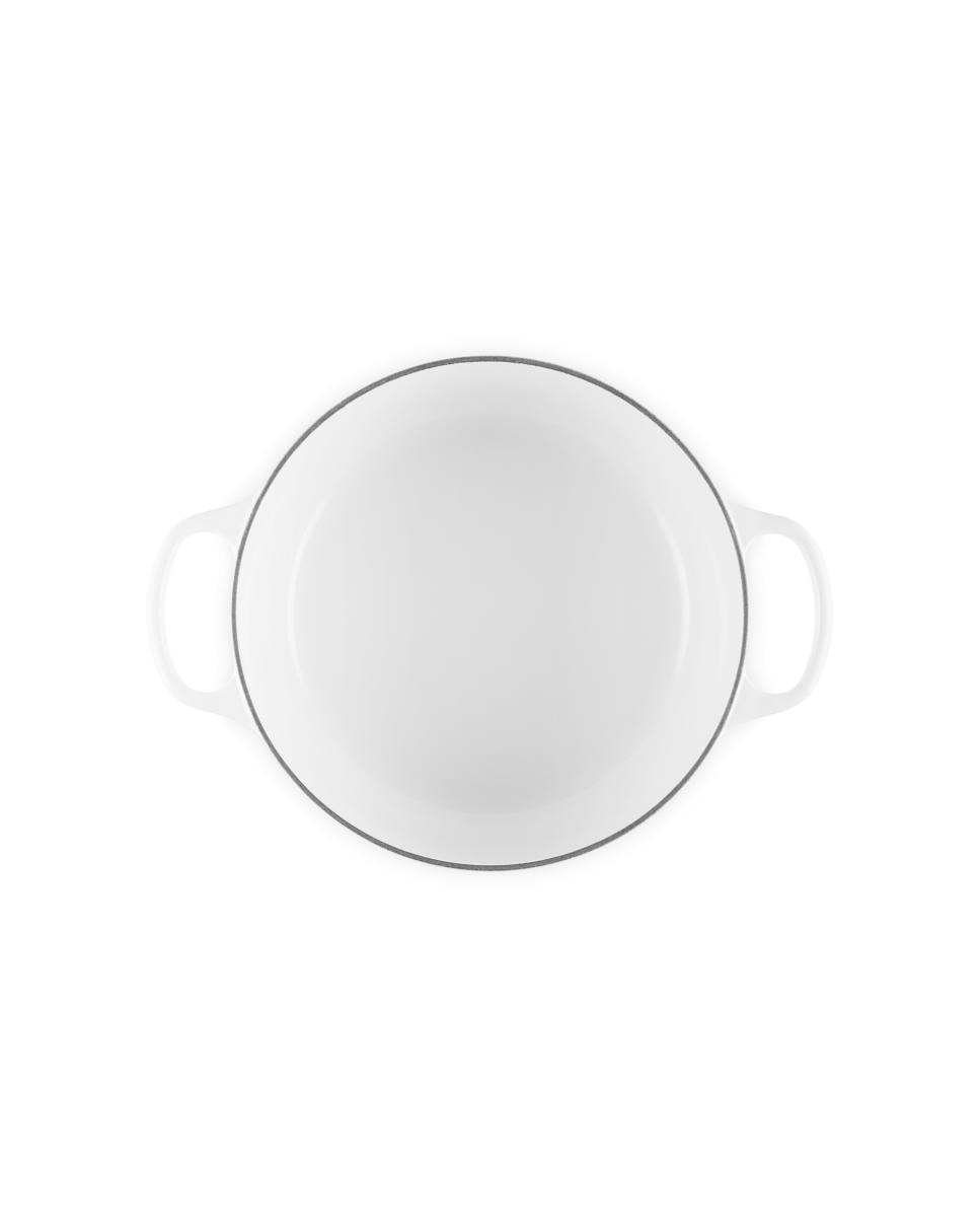 Cocotte redonda de hierro fundido Le Creuset - Blanco 26 cm Blanco-4