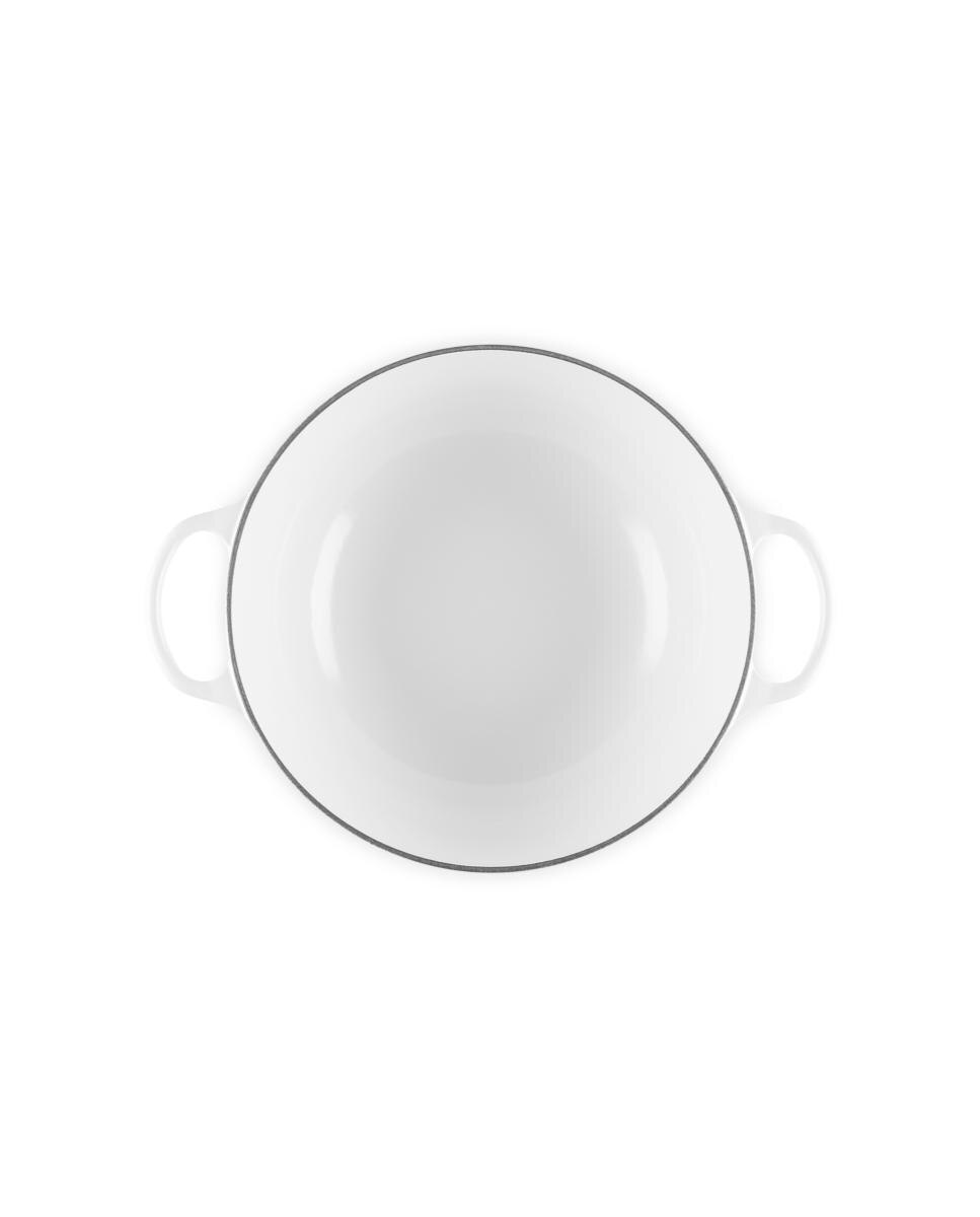 Marmita Pétalo de hierro fundido Le Creuset - Blanco Cacerola de 26 cm Blanco-4