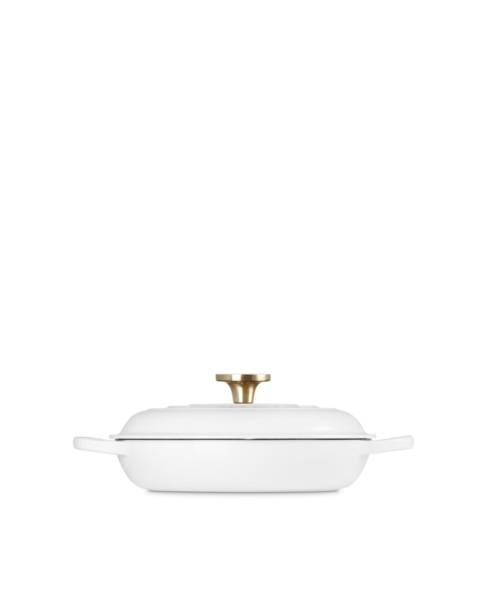 Cacerola baja de hierro fundido Le Creuset - Blanco Cacerola de 26 cm Blanco-3