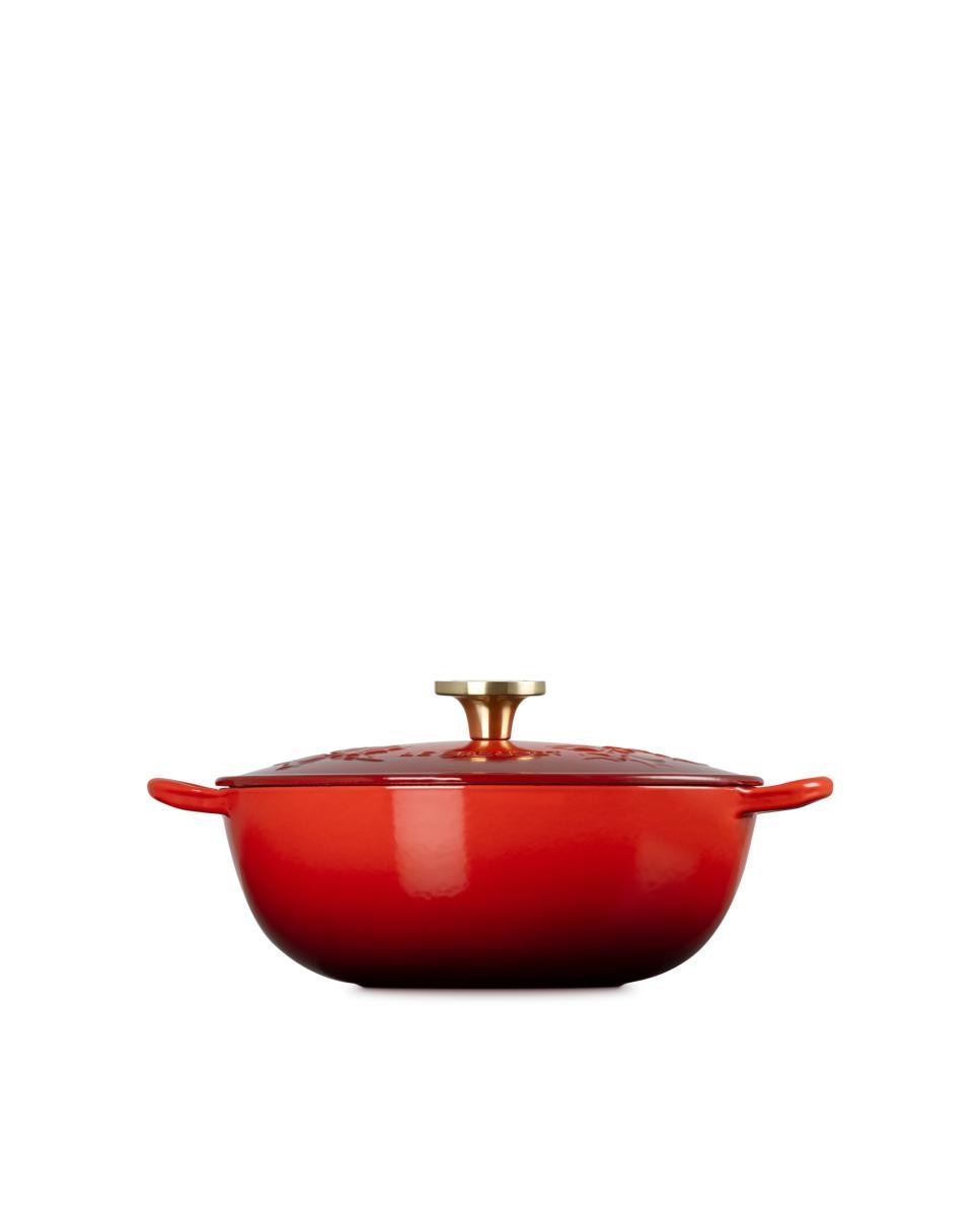 Imagen 3 de Marmita Holly de hierro fundido Le Creuset - Cereza Cacerola de 26 cm Cereza