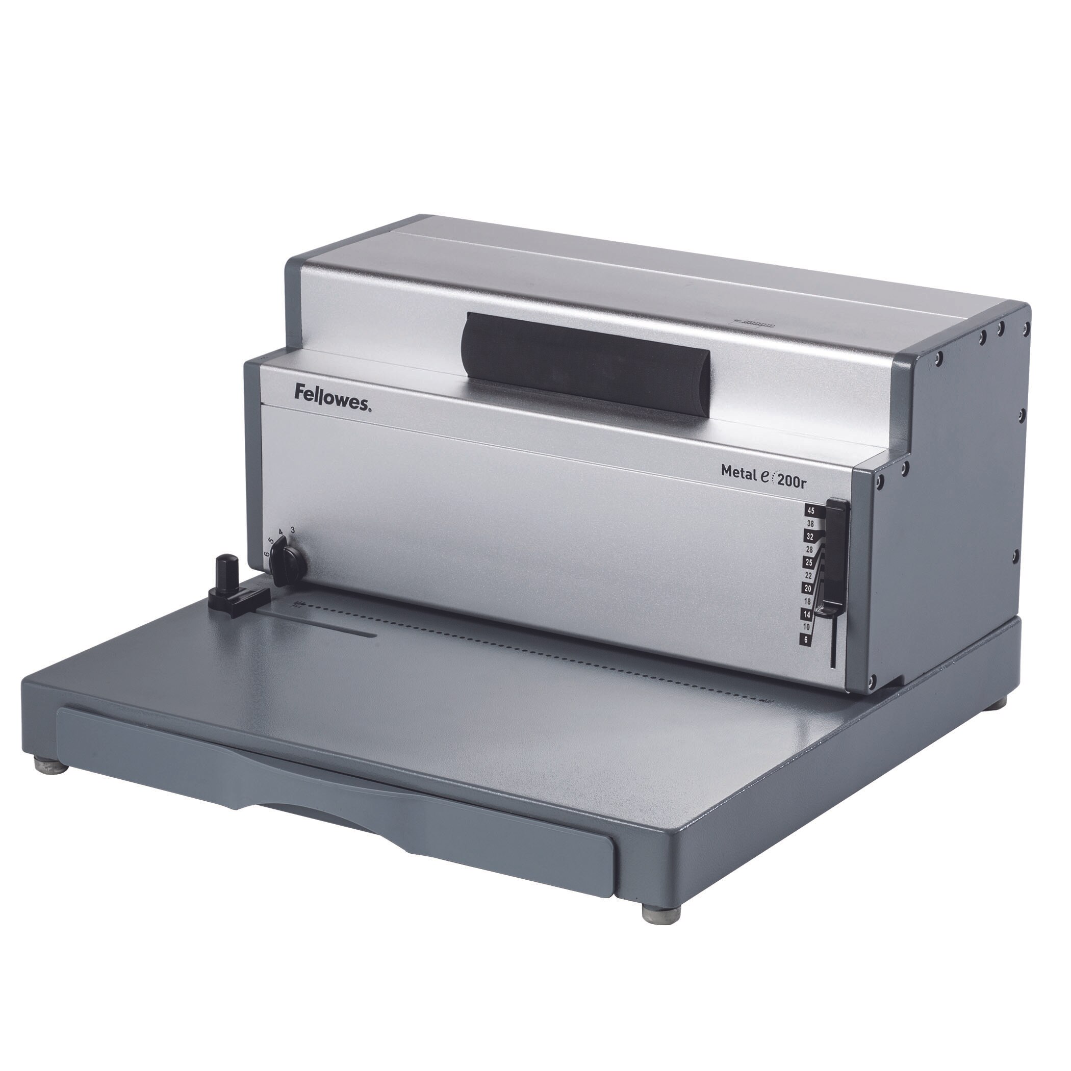 Encuadernadora Eléctrica Fellowes Metal E200R espiral perfora 20 encuaderna 450 hojas Gris-2