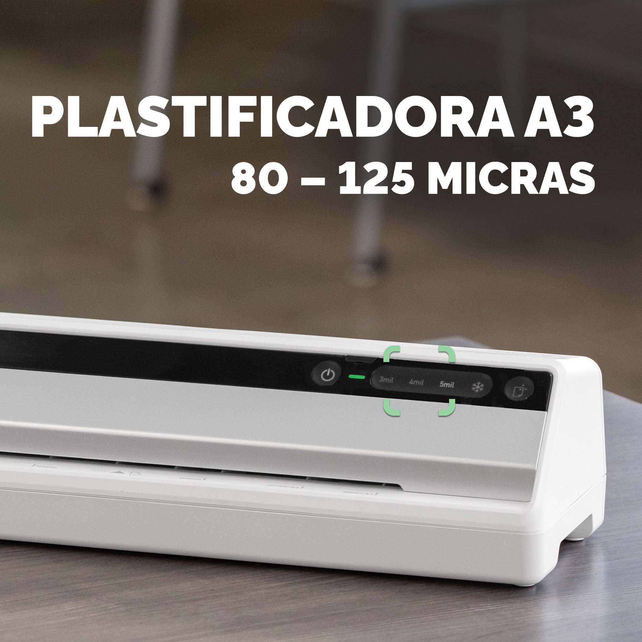 Plastificadora de documentos Fellowes Saturn A3 uso frecuente hasta 125 micras Blanco-3