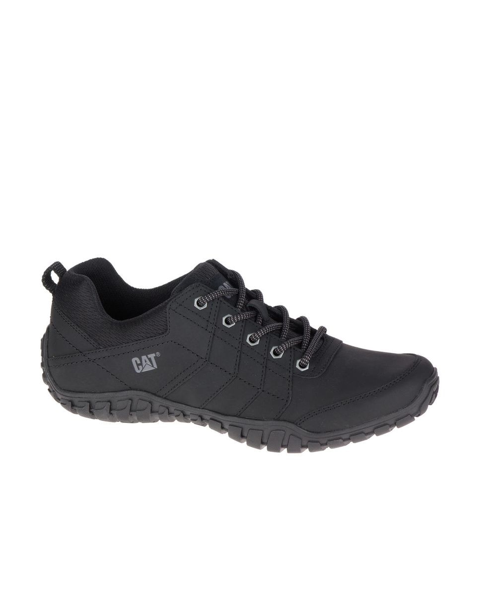 Zapato caterpillar de adulto en piel con cordones Negro Negro-3