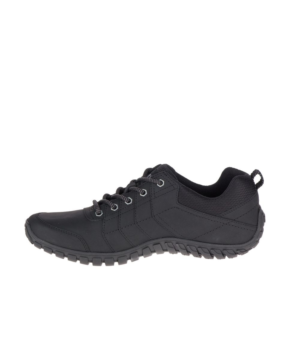 Zapato caterpillar de adulto en piel con cordones Negro Negro-2