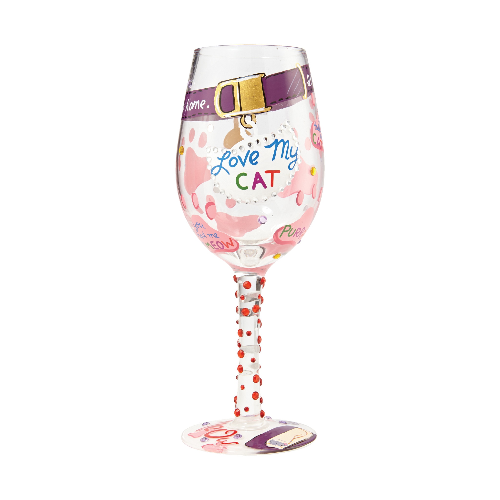 Imagen 1 de Copa de vino Love My Cat Lolita - Multicolor Multicolor