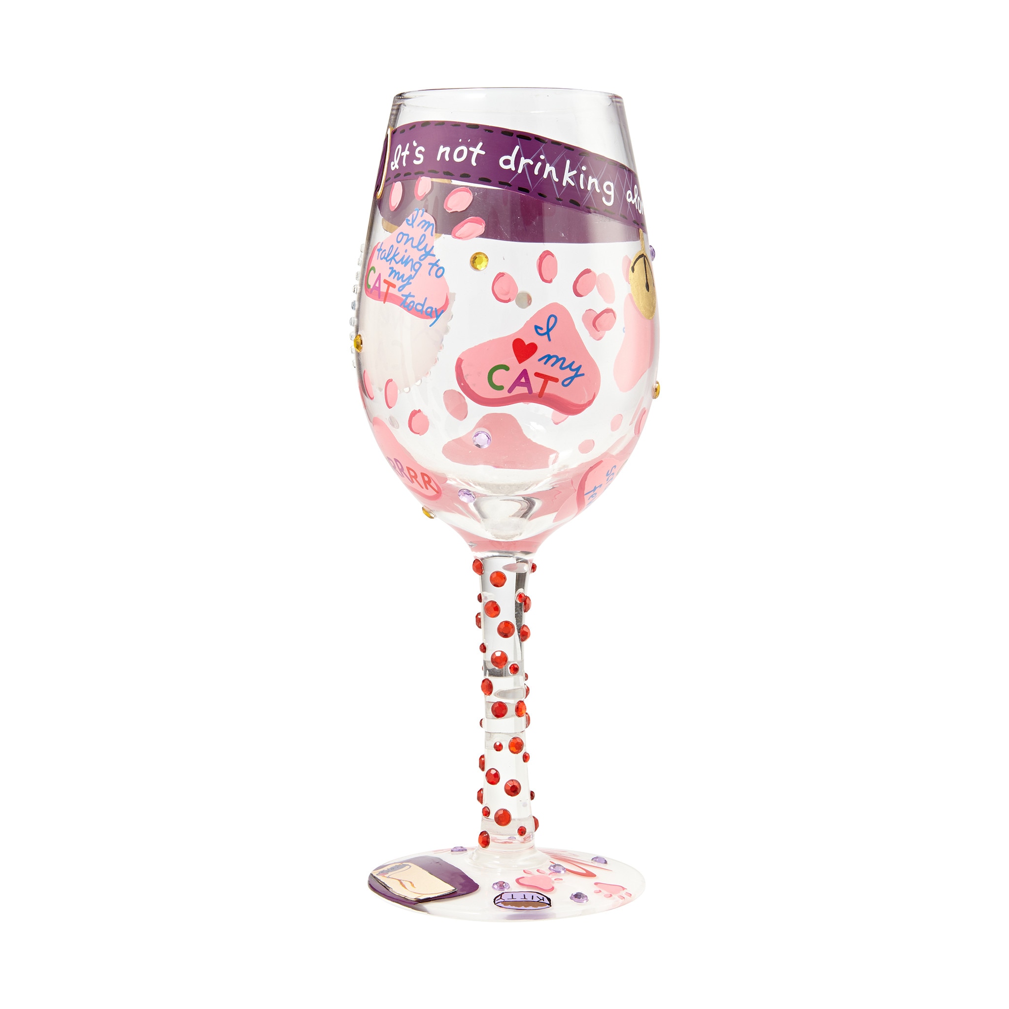Imagen 2 de Copa de vino Love My Cat Lolita - Multicolor Multicolor