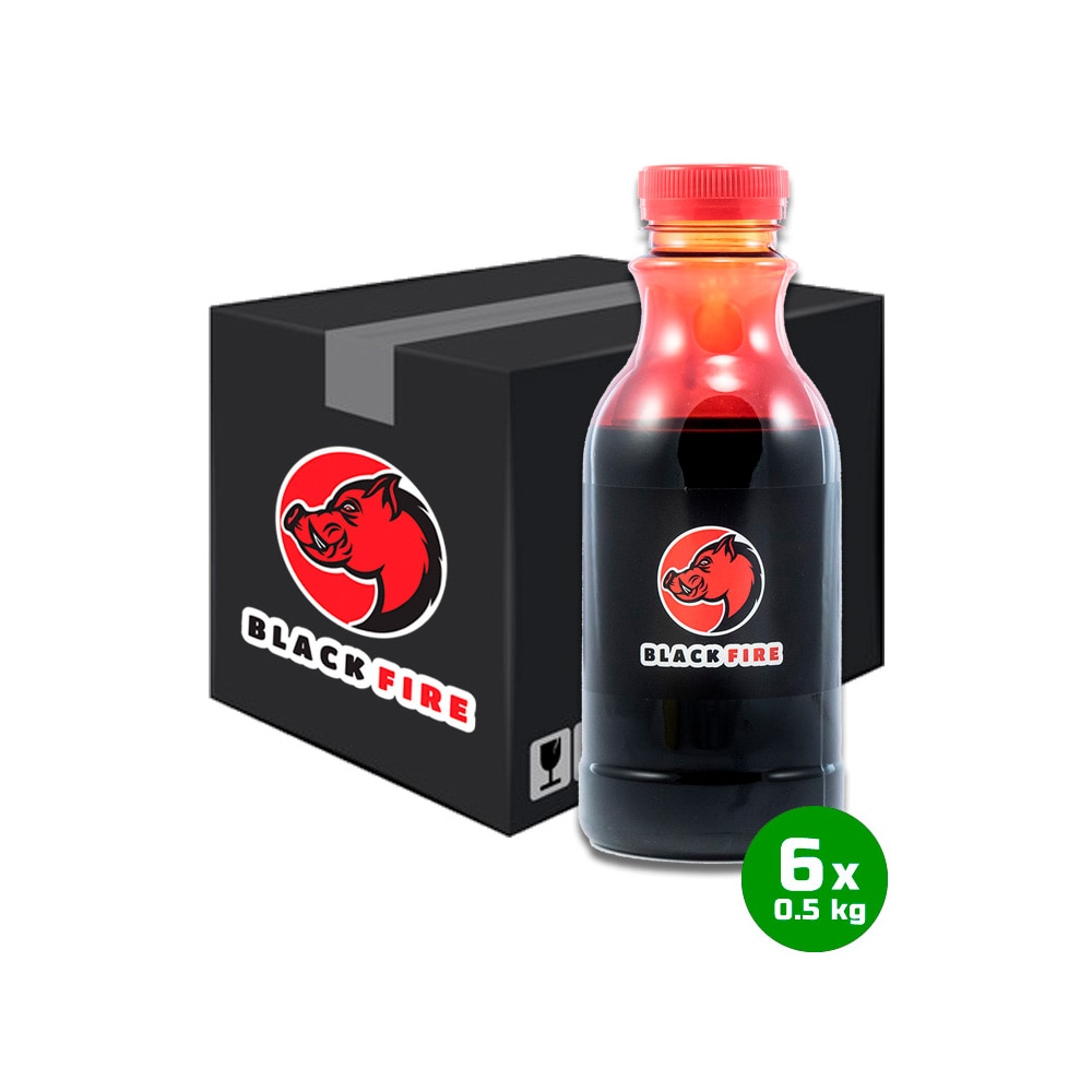 Imagen 0 de Pack de 6 botellas aroma Original Black Fire Negro