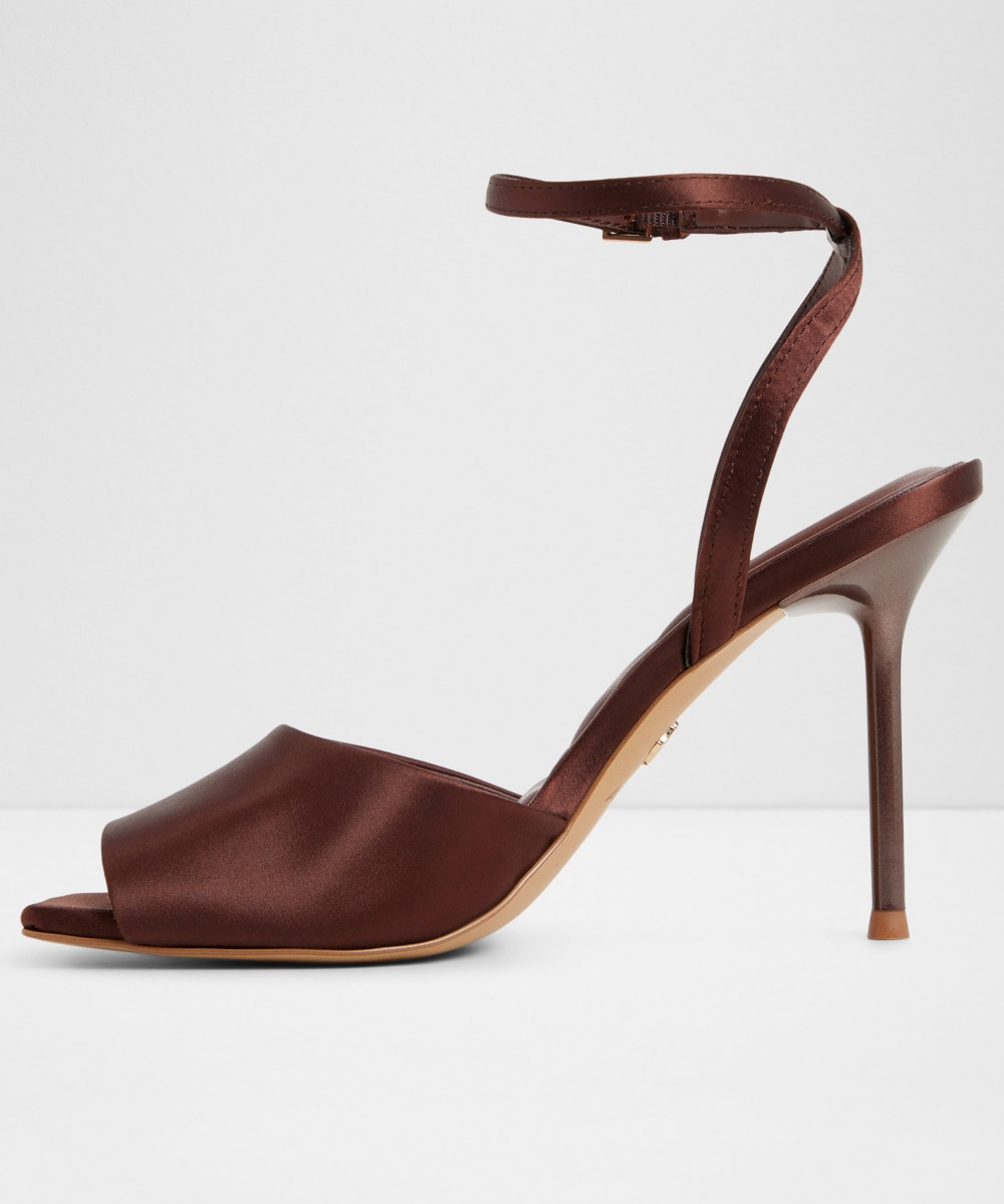 Sandalias de tacón de mujer con punta cuadrada - Aldo - Marrón Marrón-2