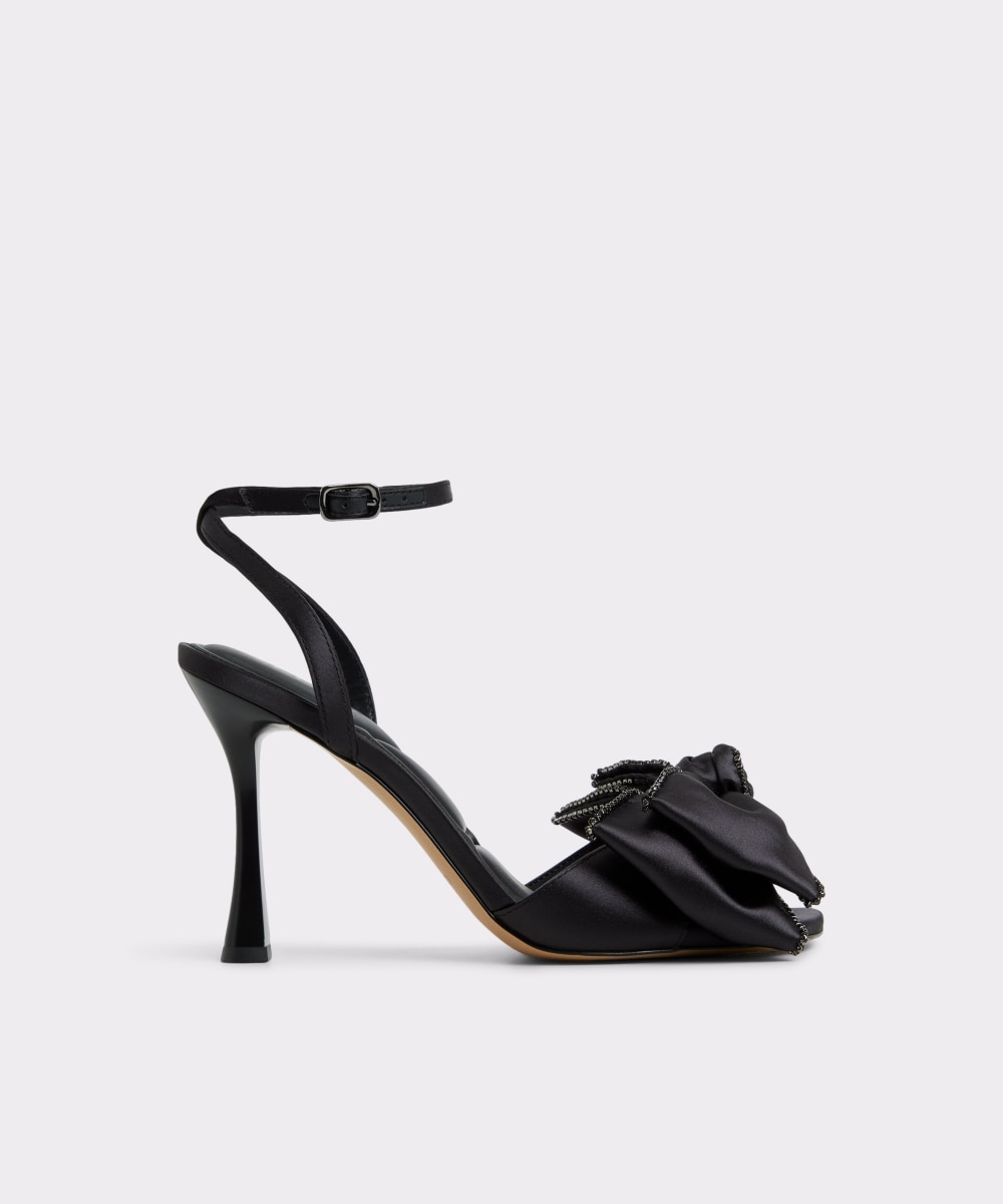 Sandalias de tacón de mujer con punta cuadrada - Aldo - Negro Negro-1