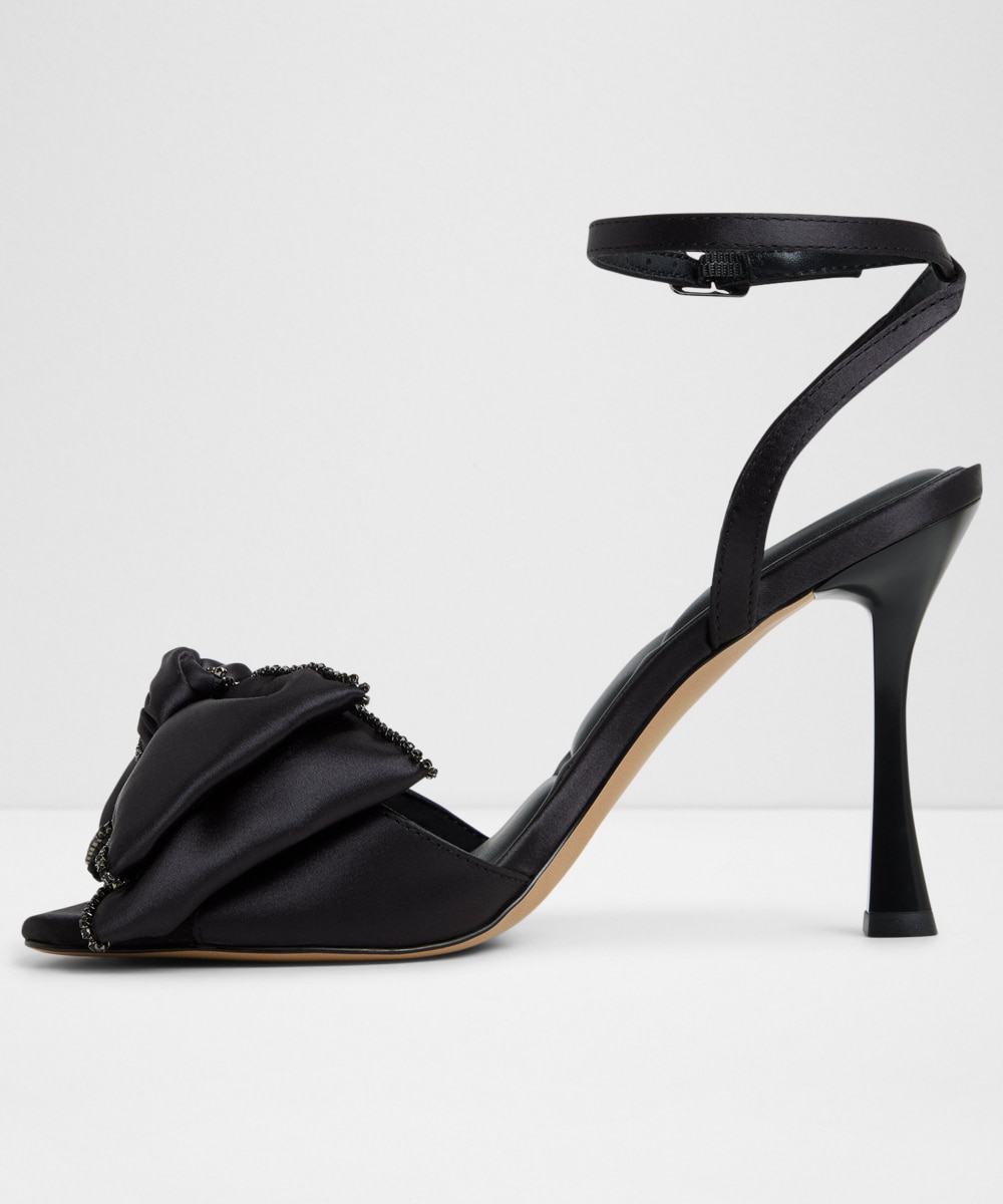 Sandalias de tacón de mujer con punta cuadrada - Aldo - Negro Negro-2
