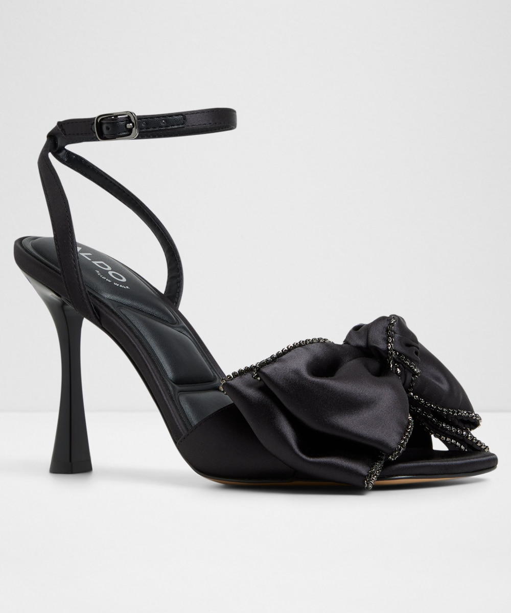 Sandalias de tacón de mujer con punta cuadrada - Aldo - Negro Negro-4