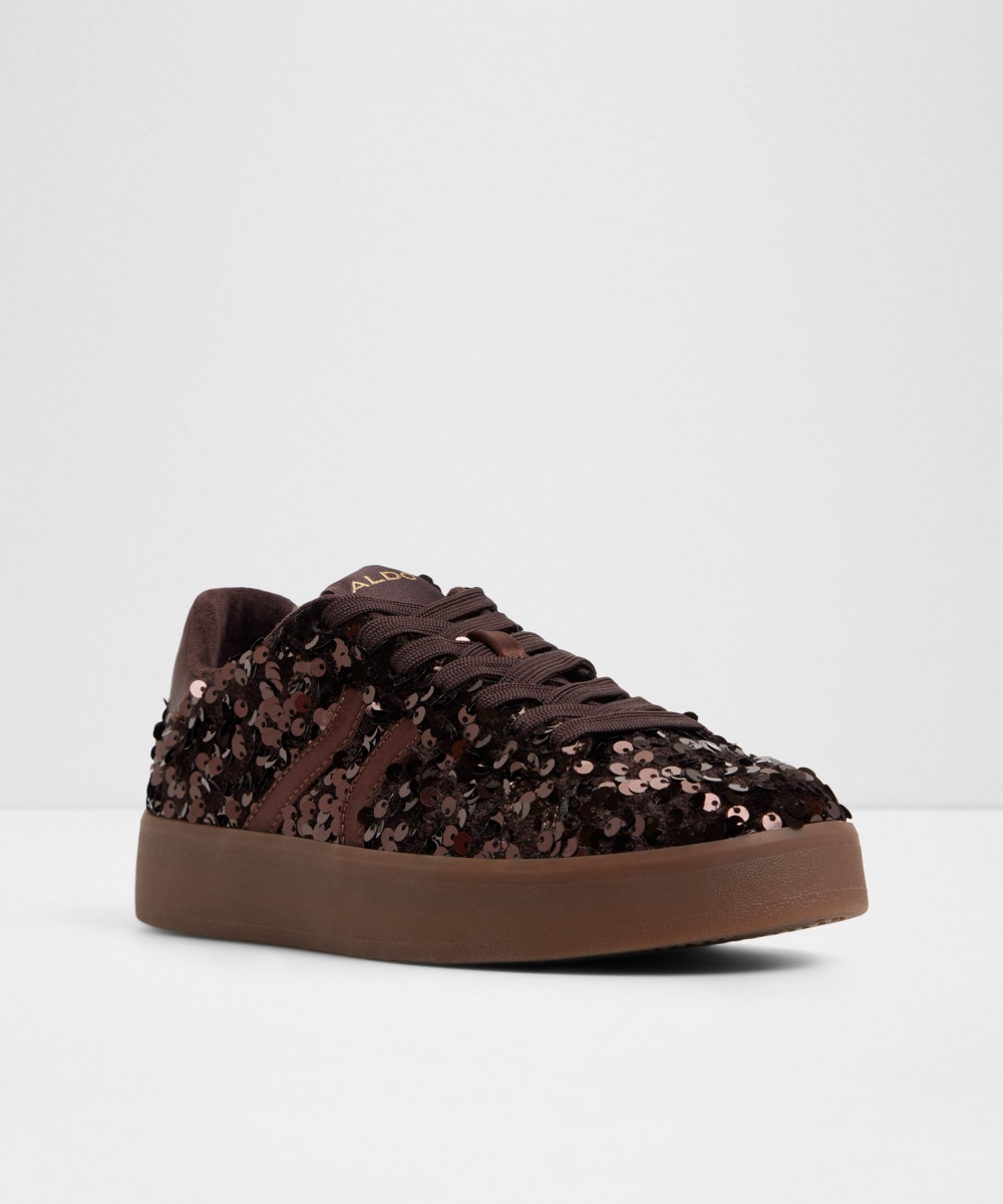 Zapatillas deportivas de mujer con punta redonda - Aldo - Marrón Marrón-4