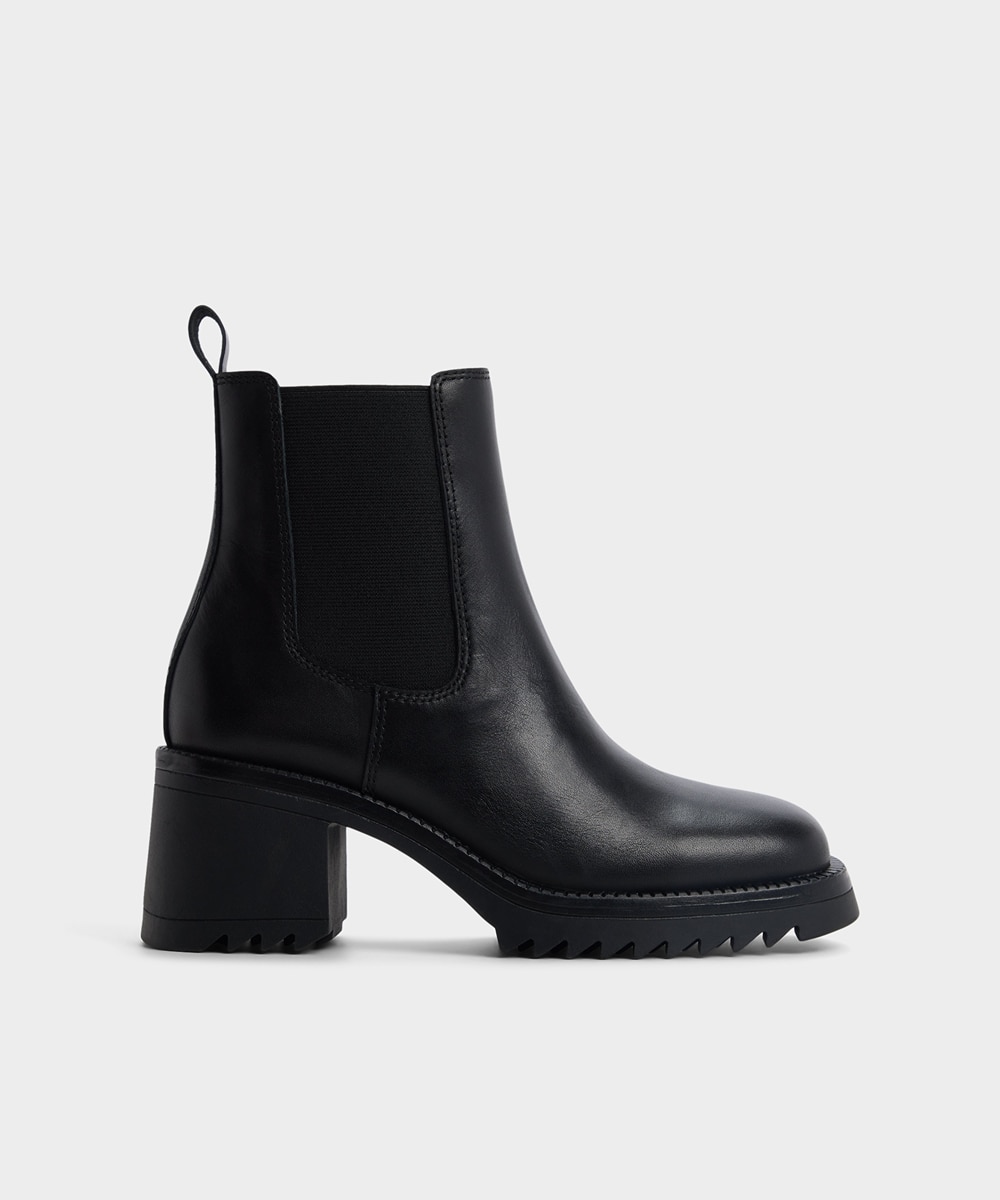 Botines básicos de mujer con punta cuadrada - Aldo - Negro Negro-1