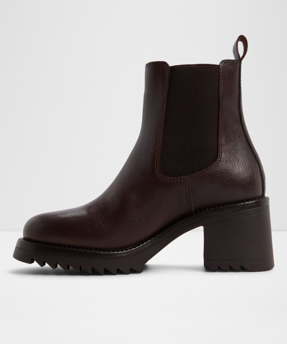 Botines básicos de mujer con punta cuadrada - Aldo - Marrón Marrón-3