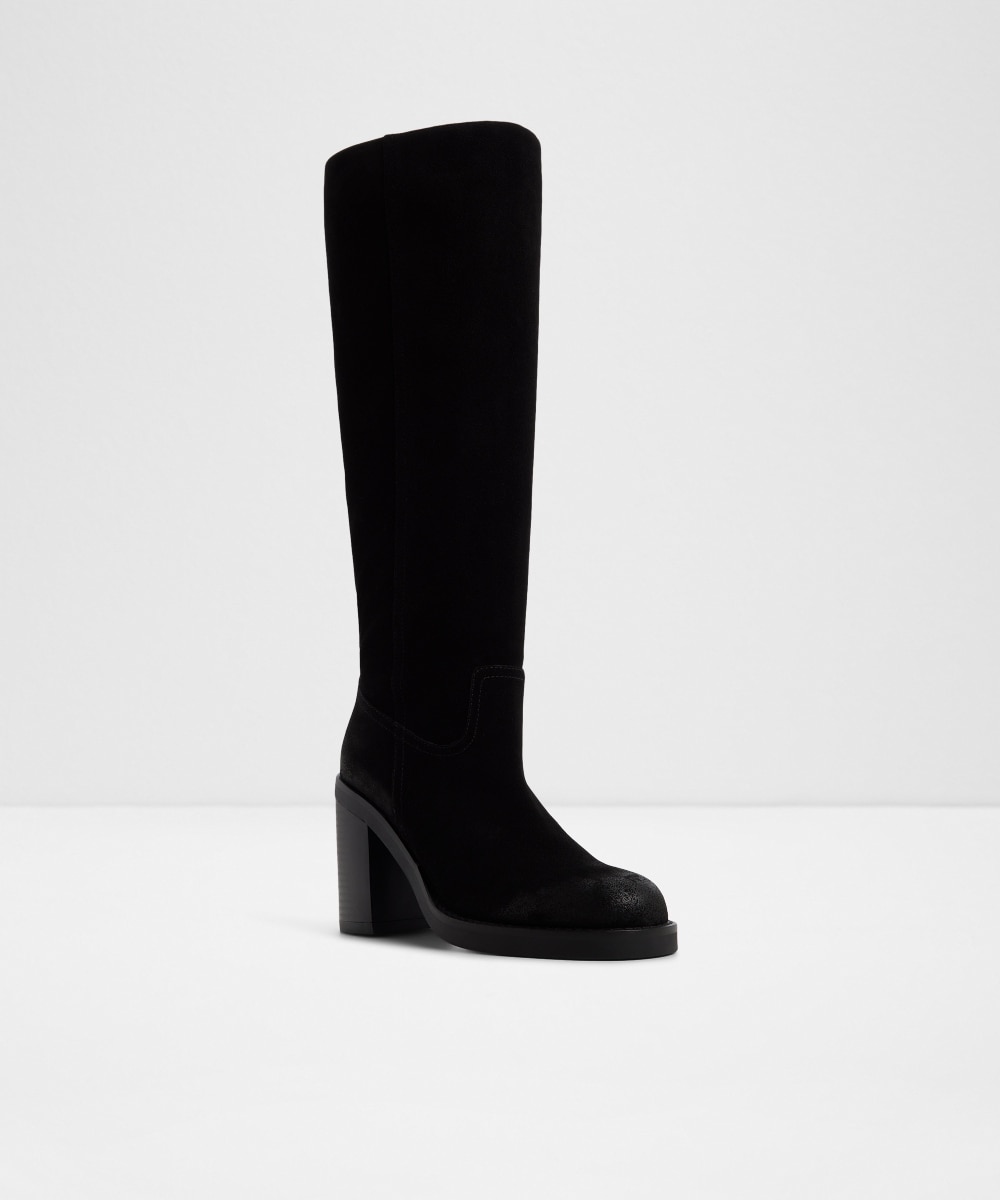 Botas de mujer con punta redonda - Aldo - Negro Negro-4