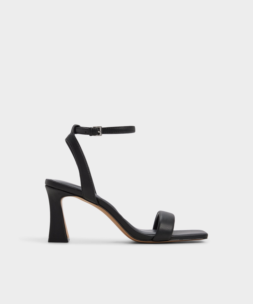 Sandalias de tacón de mujer con punta cuadrada - Aldo - Negro Negro-1