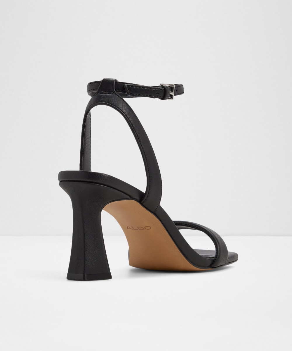 Sandalias de tacón de mujer con punta cuadrada - Aldo - Negro Negro-3
