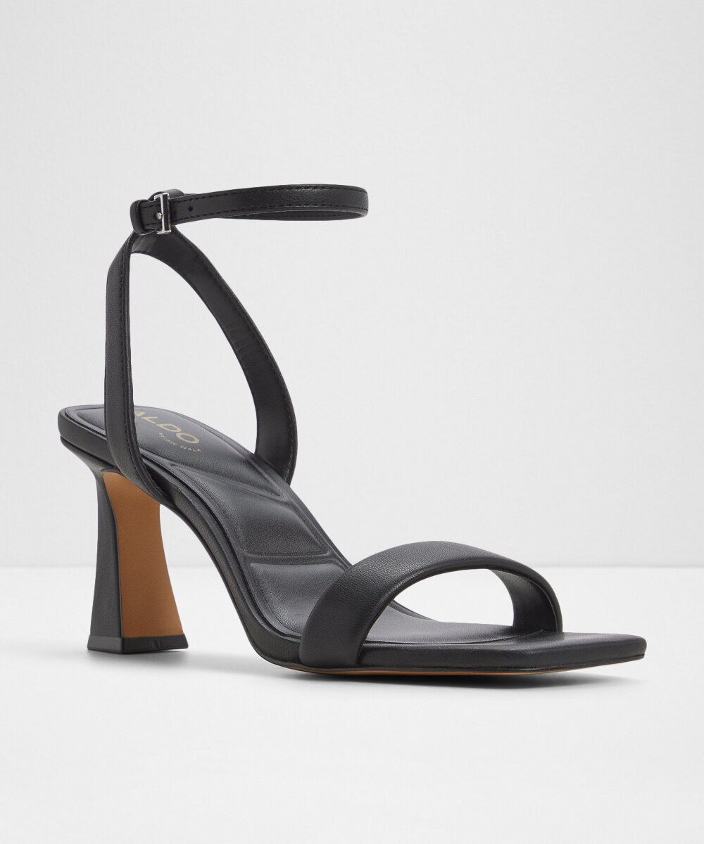 Sandalias de tacón de mujer con punta cuadrada - Aldo - Negro Negro-4