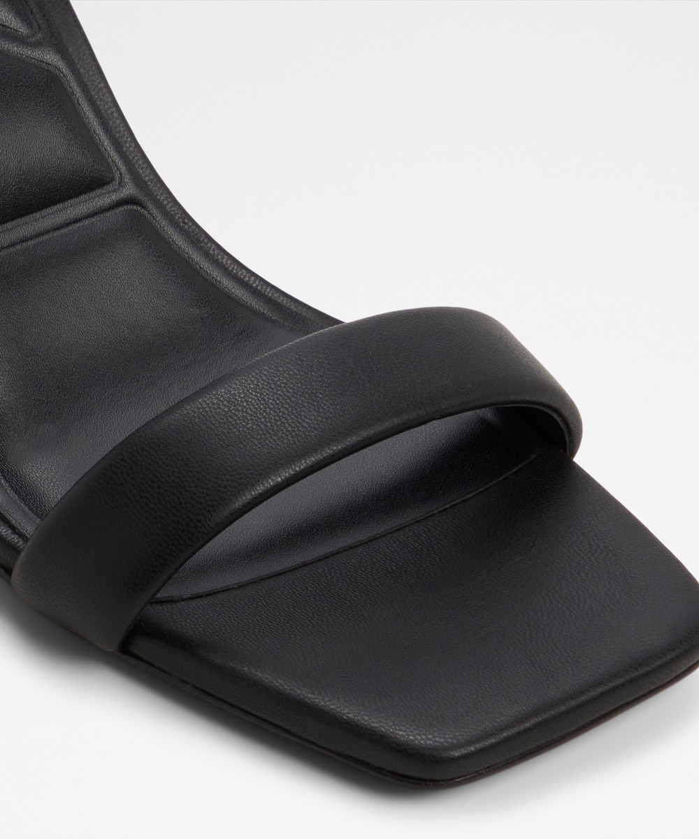 Sandalias de tacón de mujer con punta cuadrada - Aldo - Negro Negro-5