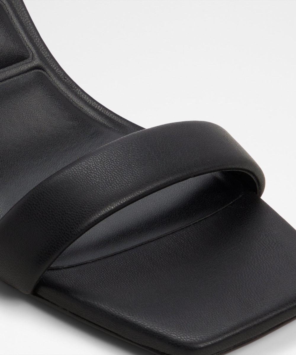 Sandalias de tacón de mujer con punta cuadrada - Aldo - Negro Negro-7