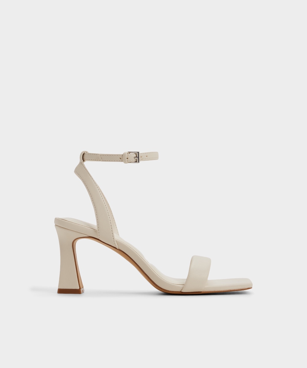 Sandalias de tacón de mujer con punta cuadrada - Aldo - Blanco Blanco-1