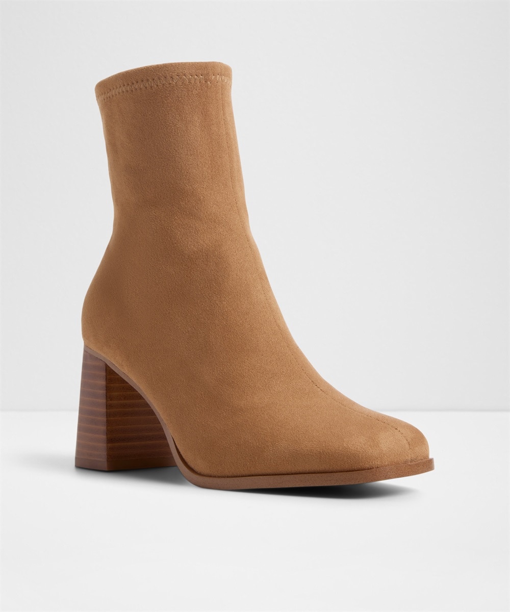 Botines básicos de mujer con punta cuadrada - Aldo - Camel Camel-3