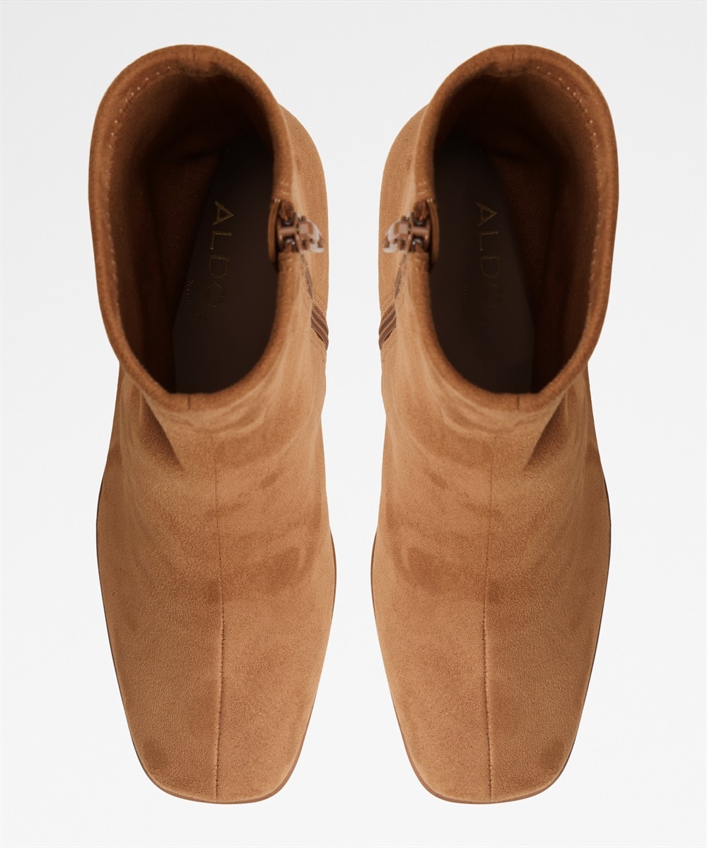 Botines básicos de mujer con punta cuadrada - Aldo - Camel Camel-4