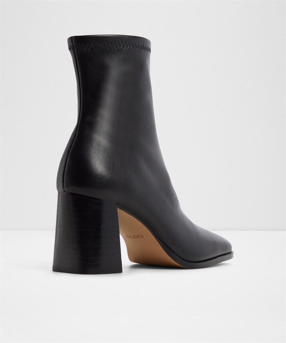 Botines básicos de mujer con punta cuadrada - Aldo - Negro Negro-2