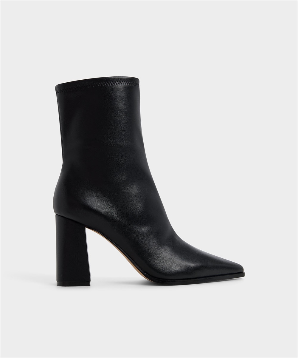 Botines básicos de mujer con punta afilada - Aldo - Negro Negro-1