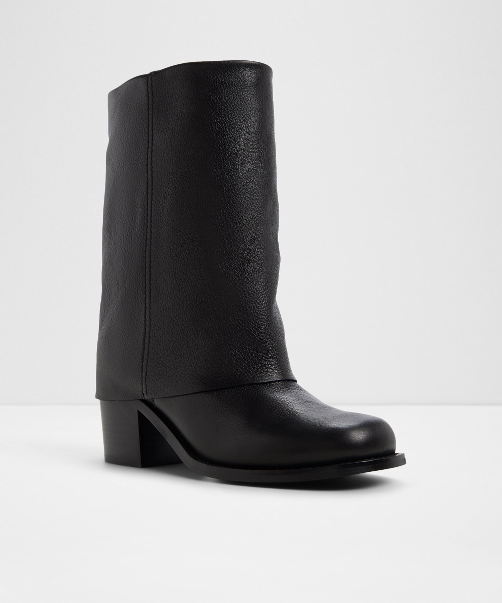 Botines básicos de mujer con punta cuadrada - Aldo - Negro Negro-4