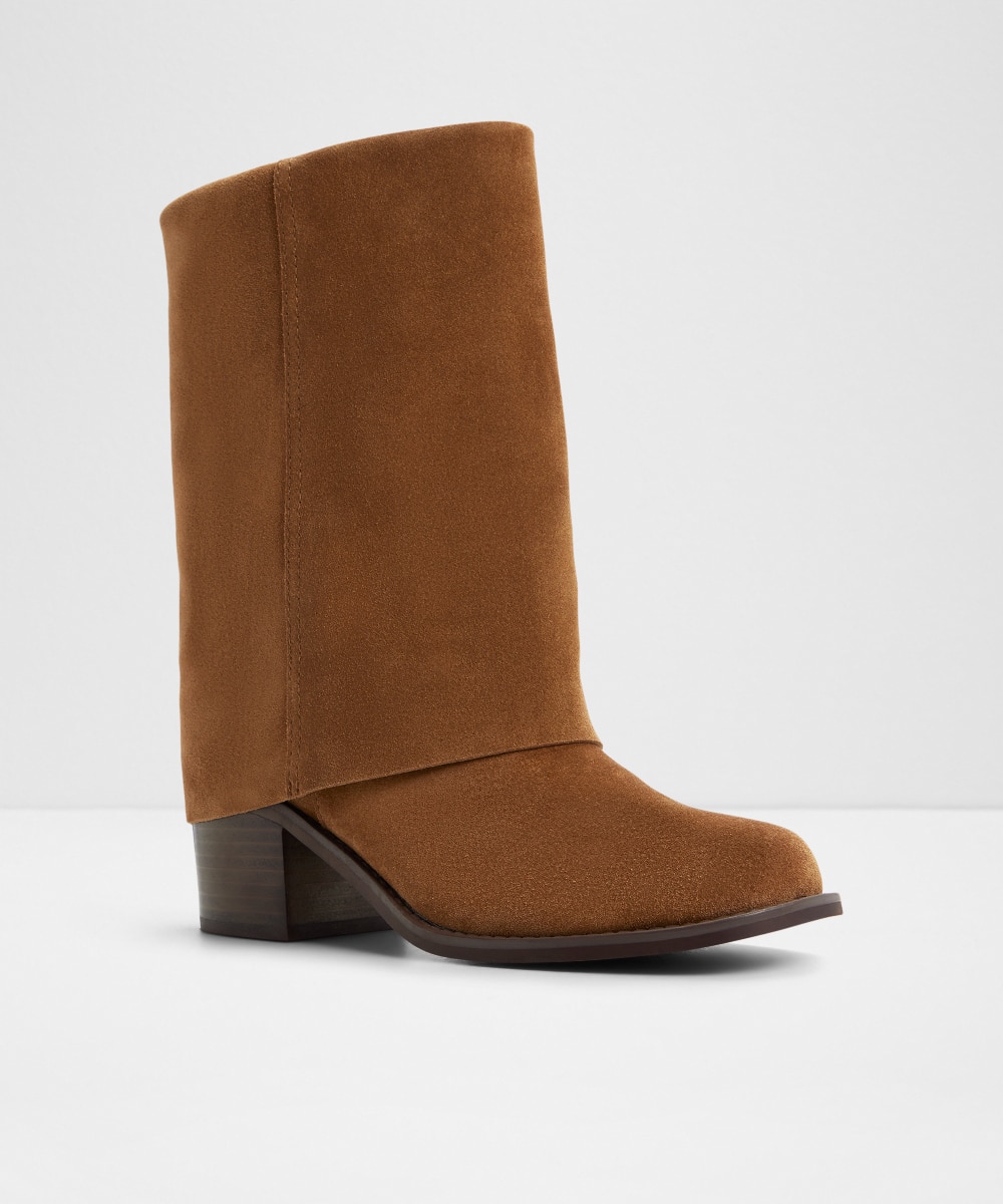 Botines básicos de mujer con punta cuadrada - Aldo - Camel Camel-4