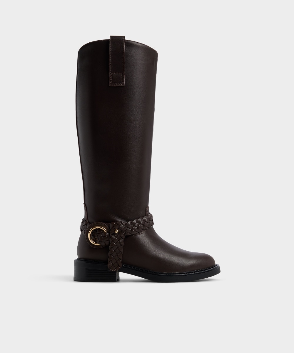 Botas básicas de mujer con punta redonda - Aldo - Marrón Marrón-1