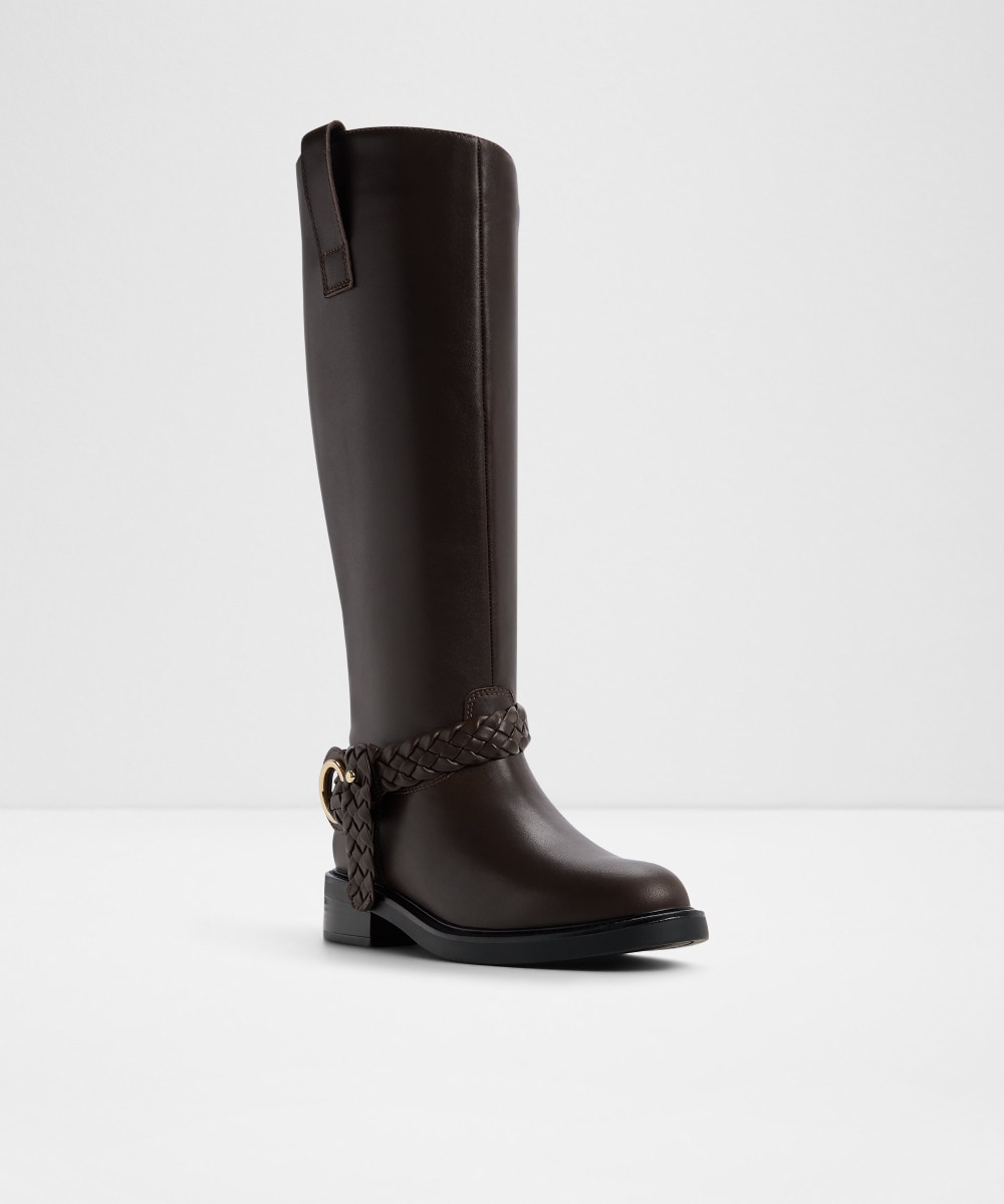 Botas básicas de mujer con punta redonda - Aldo - Marrón Marrón-4