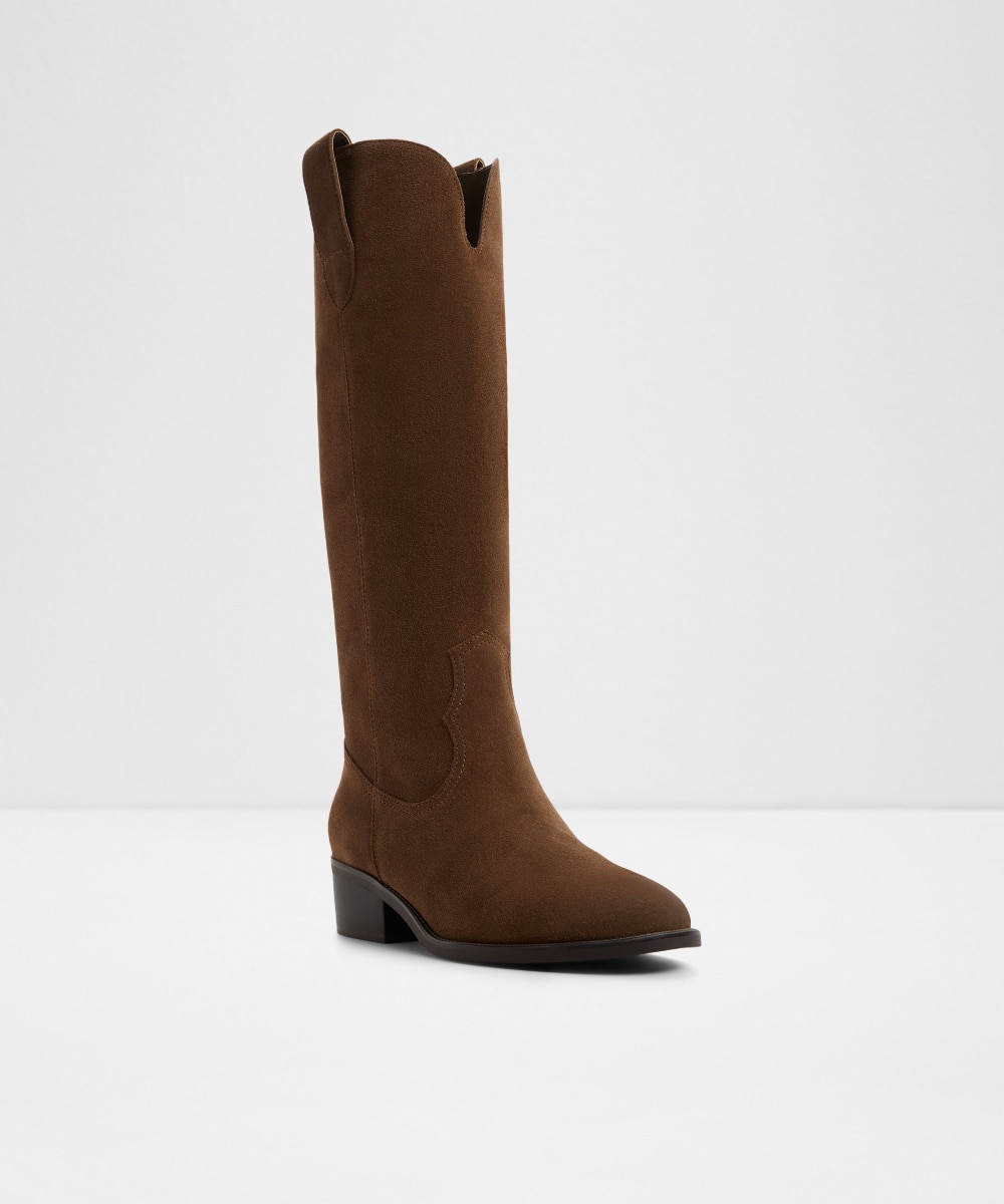 Botas de mujer con punta redonda - Aldo - Marrón Marrón-4