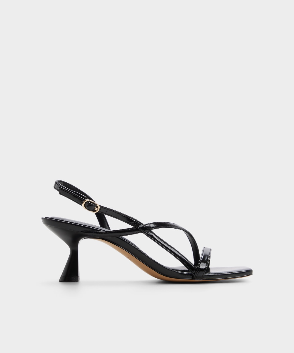 Sandalias de tacón de mujer con punta cuadrada - Aldo - Negro Negro-1